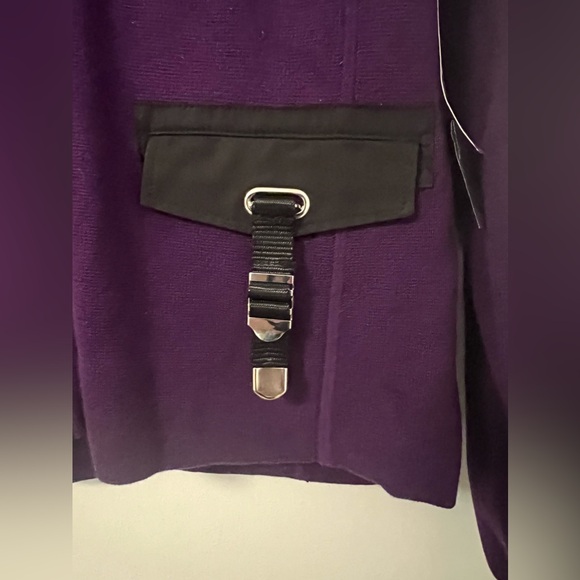 NWT Ralph Lauren Womens Purple Cotton Long Sleeve Sweater Size XL - Picture 3 of 8